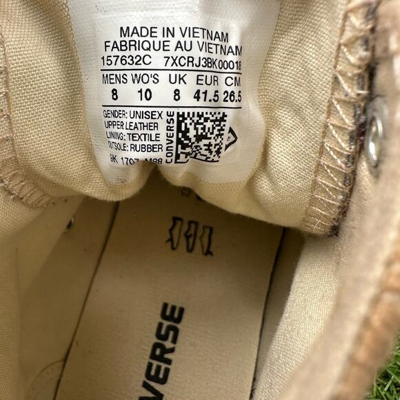 Converse All Star Hi Chuck Taylor Cheetah Pony Hair Suede Mens 8 Womens 10 - Picture 9 of 9